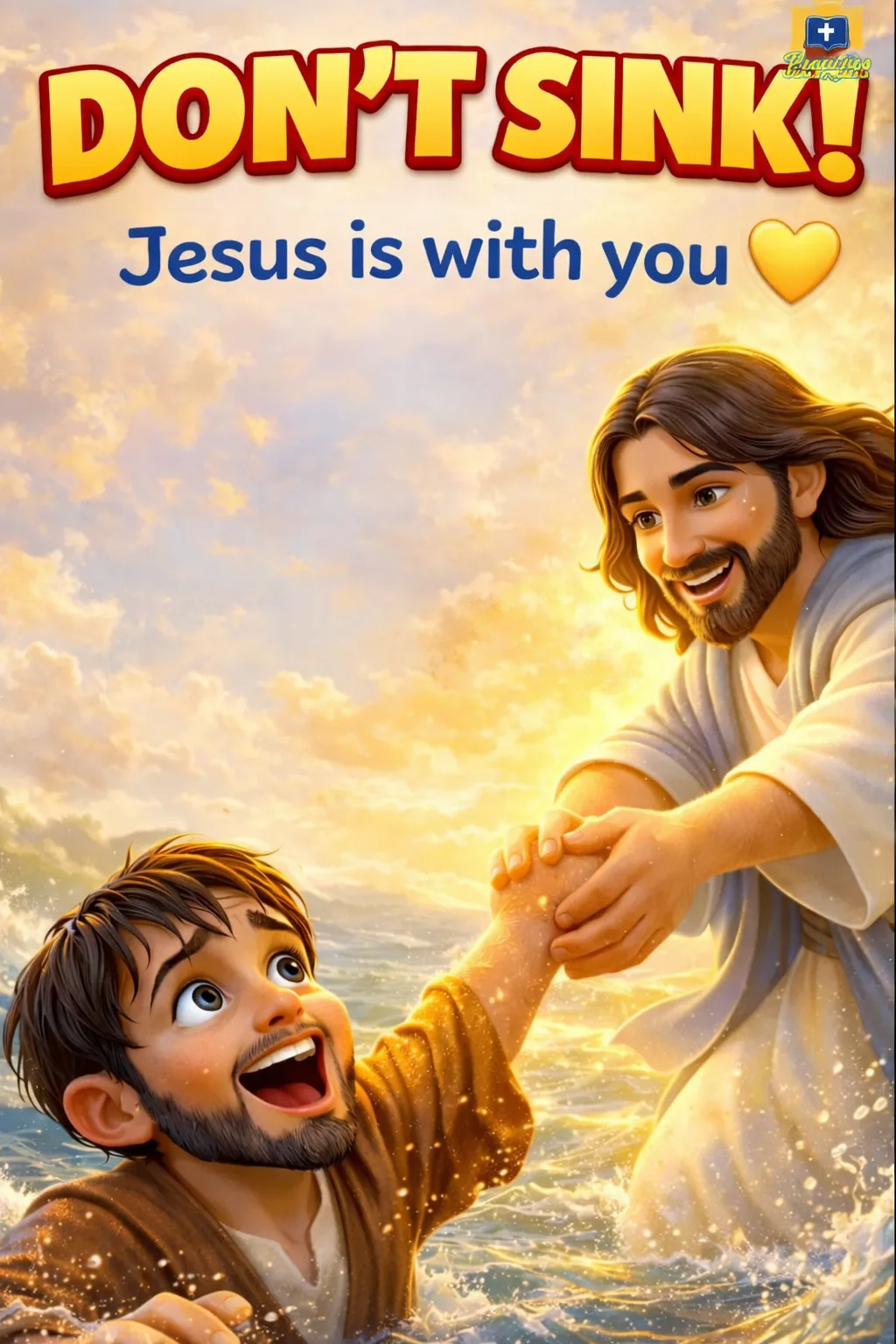 Cover image for miracle of Jesus DON'T SINK! Jesus is with you